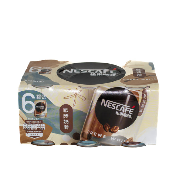 Nestle Nescafe Creme White 6 x 250mL