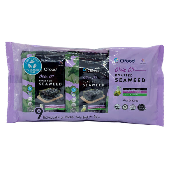 O'Food Roasted Seaweed Snack 4g x 9 Pack