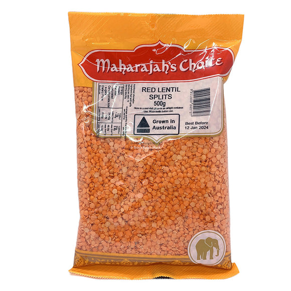 Maharajahs Choice Red Lentil Splits 500g