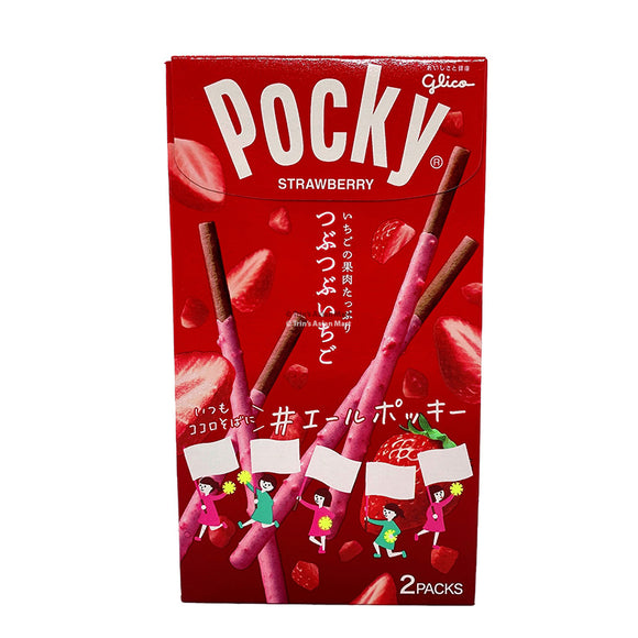 Glico Pocky Strawberry Japanese Version 2 Packs Inside