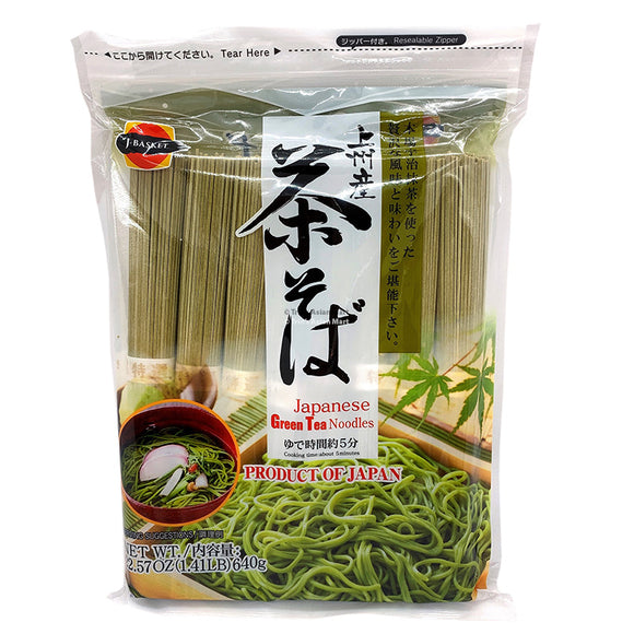 JBASKET Green Tea Buckwheat Soba Noodles 640G