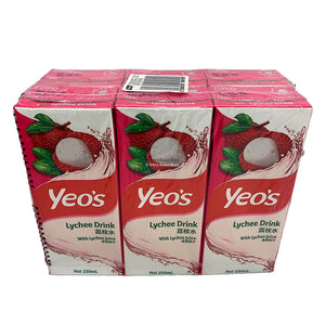 Yeo's Lychee Drink 250ml x 6PK