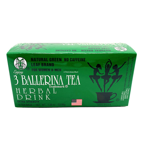3 Ballerina Tea Dieters Drink - Extra Strength Lemon Flavor (3 Boxes, 18 Tea Bags Total)