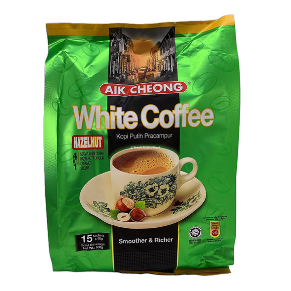 Aik Cheong 3 in 1 White Coffee Hazelnut 600g