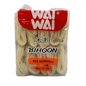 Waiwai Rice Noodle 500g Pack of 6