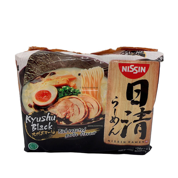 Nissin Japanese Style Kyushu Black Ramen 106g x5