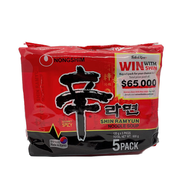 Nongshim Ramen 120g x 5 Packs