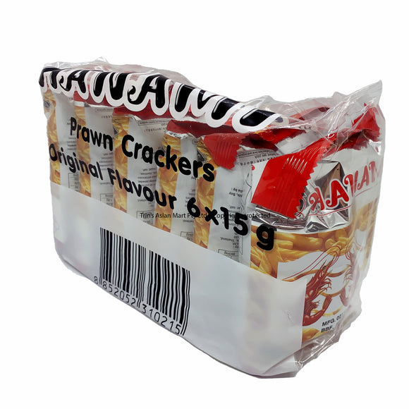 Hanami Prawn Crackers 6pk x15g