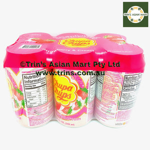 CHUPA CHUPS STRAWBERRY 345ML x 6 Cans