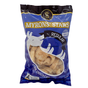 Myron's Stars Pork Crackling Chicharron 140g