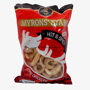 Myron's Stars Hot & Spicy Pork Crackling Chicharron 150g