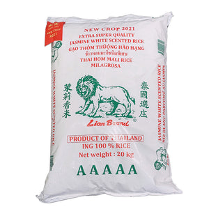 Lion Thai Jasmine Rice New Crop 20kg