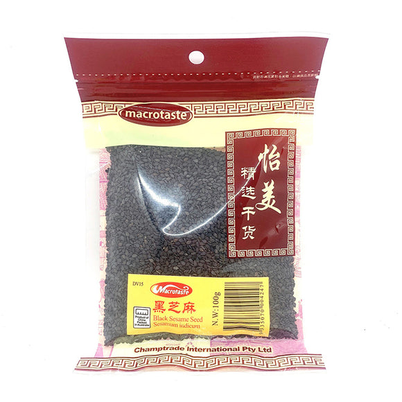 MacroTaste Black Sesame Seeds 100g 黑芝麻