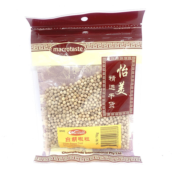 MacroTaste White Pepper Corns 70g